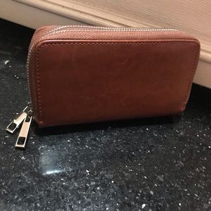 Faux-Leather Sable Clutch Women's Wallet